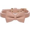 Collar with bow tie Nela Pink