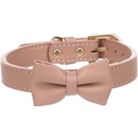 Flamingo Halsband met strik Nela Roze