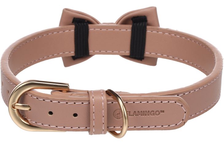 Flamingo Halsband met strik Nela Roze