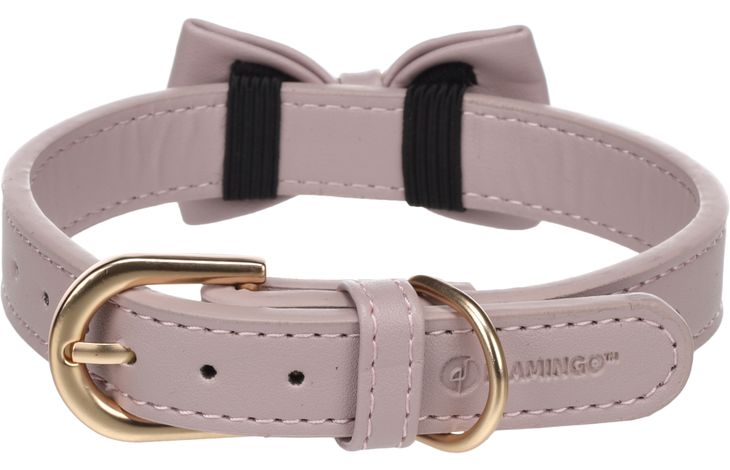 Flamingo Halsband met strik Nela Violet