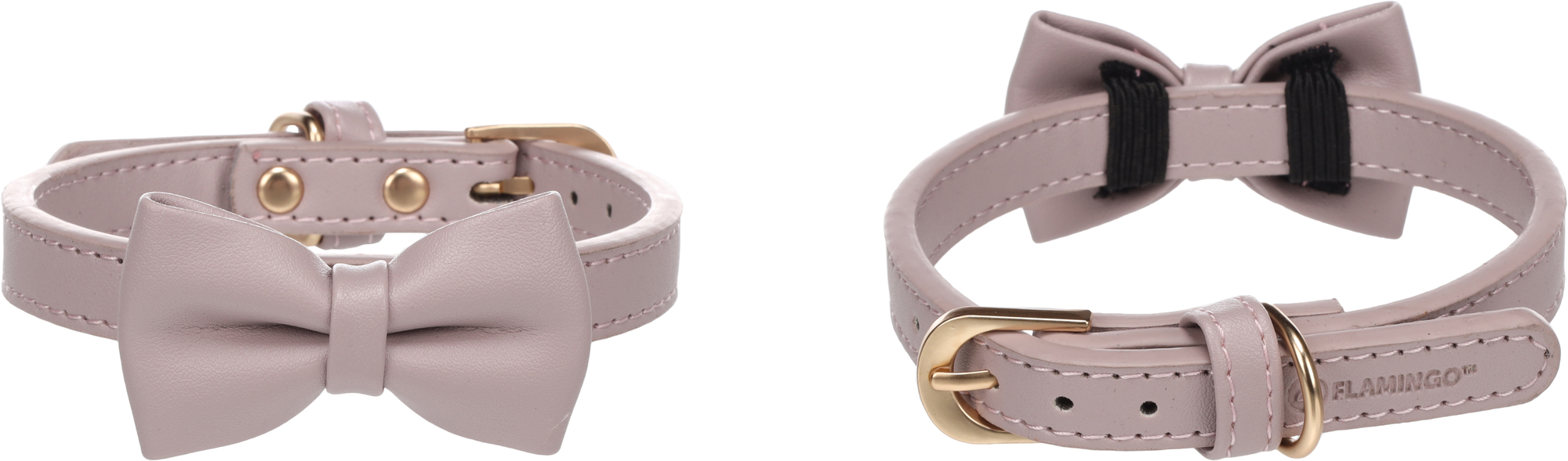 Flamingo Collar with bow tie Nela Violet