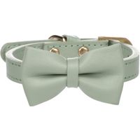 Flamingo Halsband met strik Nela Muntgroen