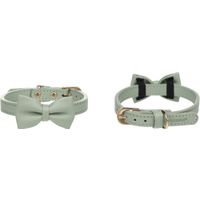 Flamingo Halsband met strik Nela Muntgroen