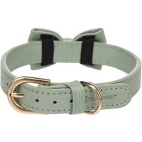 Flamingo Halsband met strik Nela Muntgroen