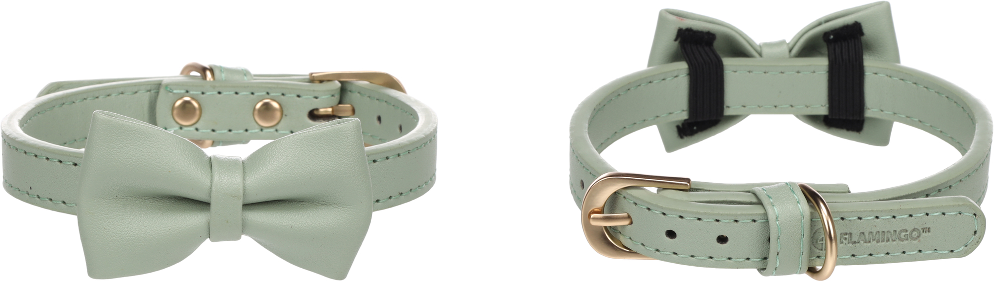Flamingo Collar with bow tie Nela Mint green