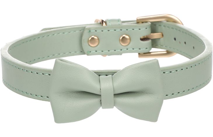 Flamingo Halsband met strik Nela Muntgroen