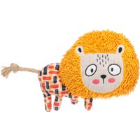 Flamingo Spielzeug Saffia Löwe mit Seil Ocker