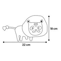 Flamingo Spielzeug Saffia Löwe mit Seil Ocker