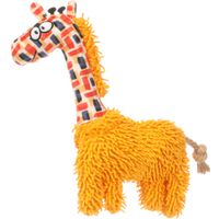 Flamingo Spielzeug Saffia Giraffe mit Seil Ocker