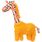 Spielzeug Saffia Giraffe mit Seil Ocker