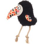 Toy Saffia Bird with rope Black