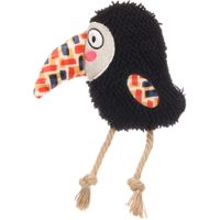 Flamingo Toy Saffia Bird with rope Black