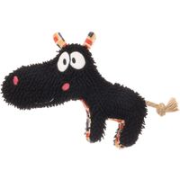 Flamingo Spielzeug Saffia Nilpferd mit Seil Schwarz