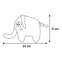 Flamingo Spielzeug Saffia Elefant mit Seil Grau