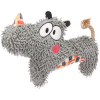 Flamingo Jouet Saffia Rhinocérus avec corde Gris