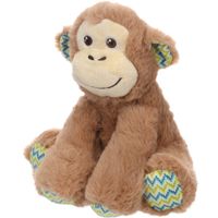 Flamingo Toy Drala Monkey sitting Brown