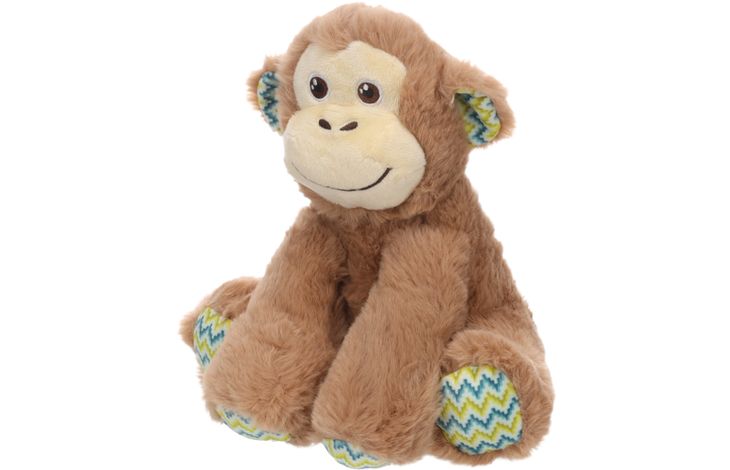 Flamingo Toy Drala Monkey sitting Brown