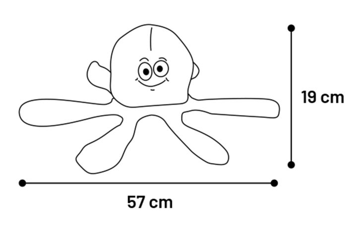 Flamingo Toy Franne Octopus Emoji Purple
