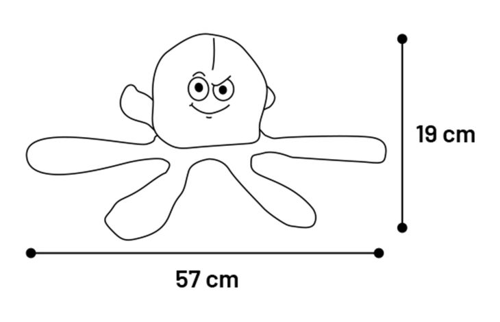 Flamingo Toy Franne Octopus Emoji Purple