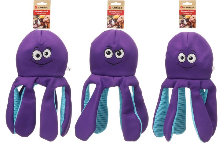Flamingo Toy Franne Octopus Emoji Purple