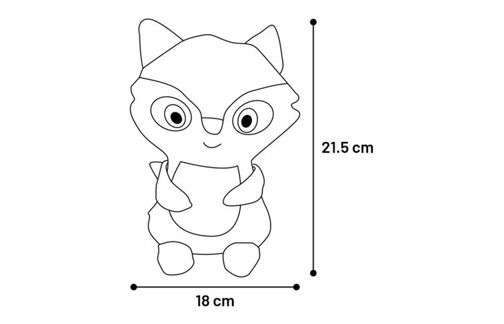 Flamingo Toy Koppo Racoon Brown