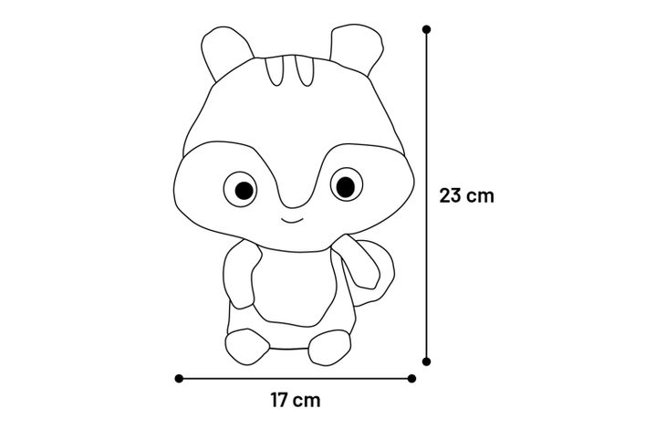 Flamingo Toy Koppo Squirrel Brown