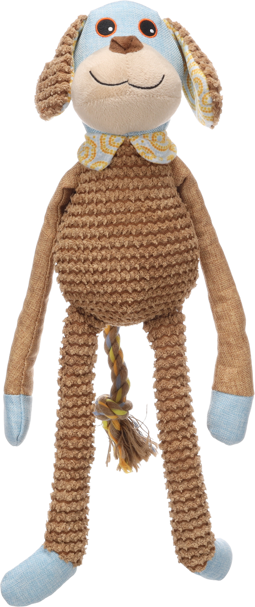 Flamingo Toy Bruta Dog with rope Brown