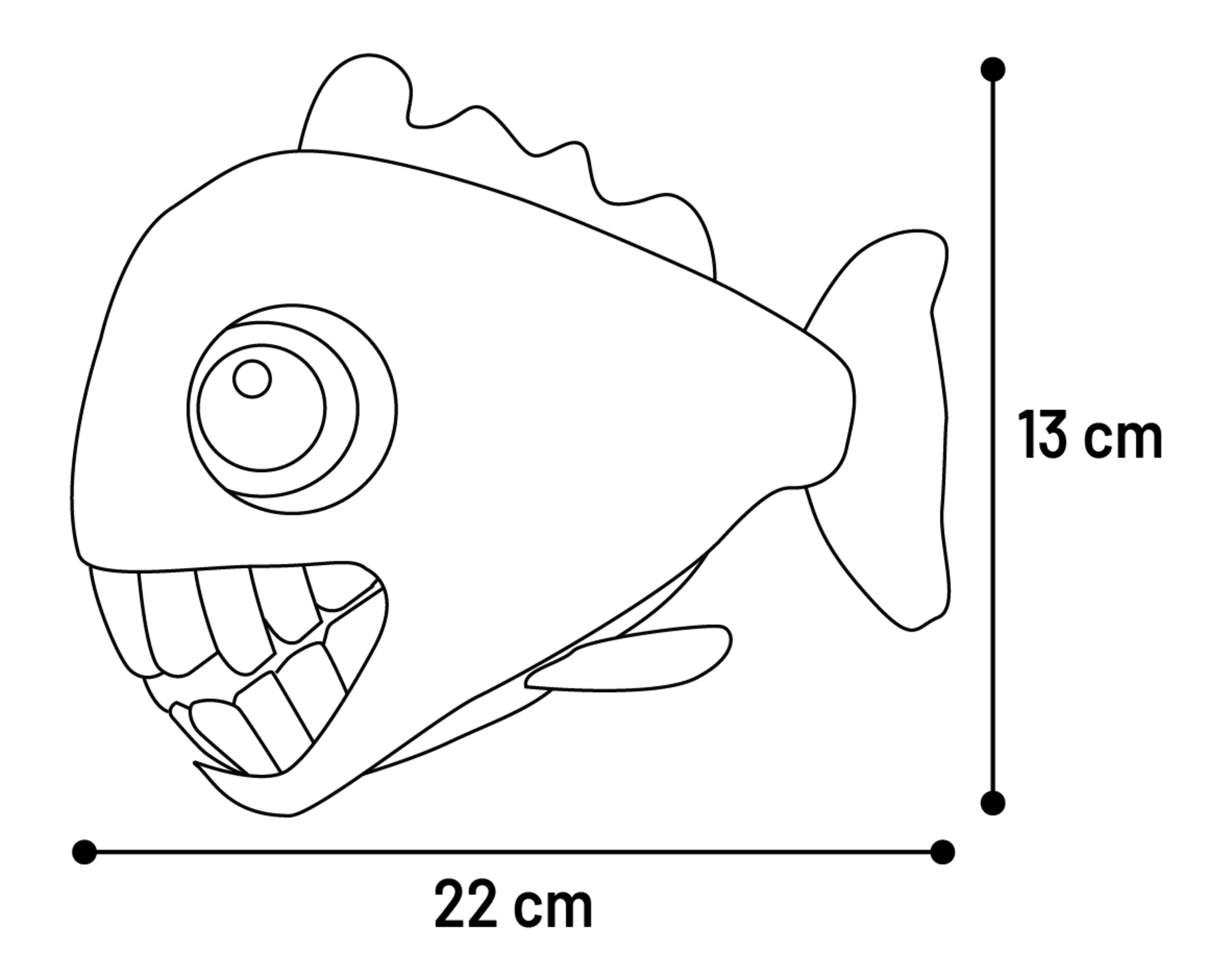 Flamingo Spielzeug Gebla Fisch Gelb