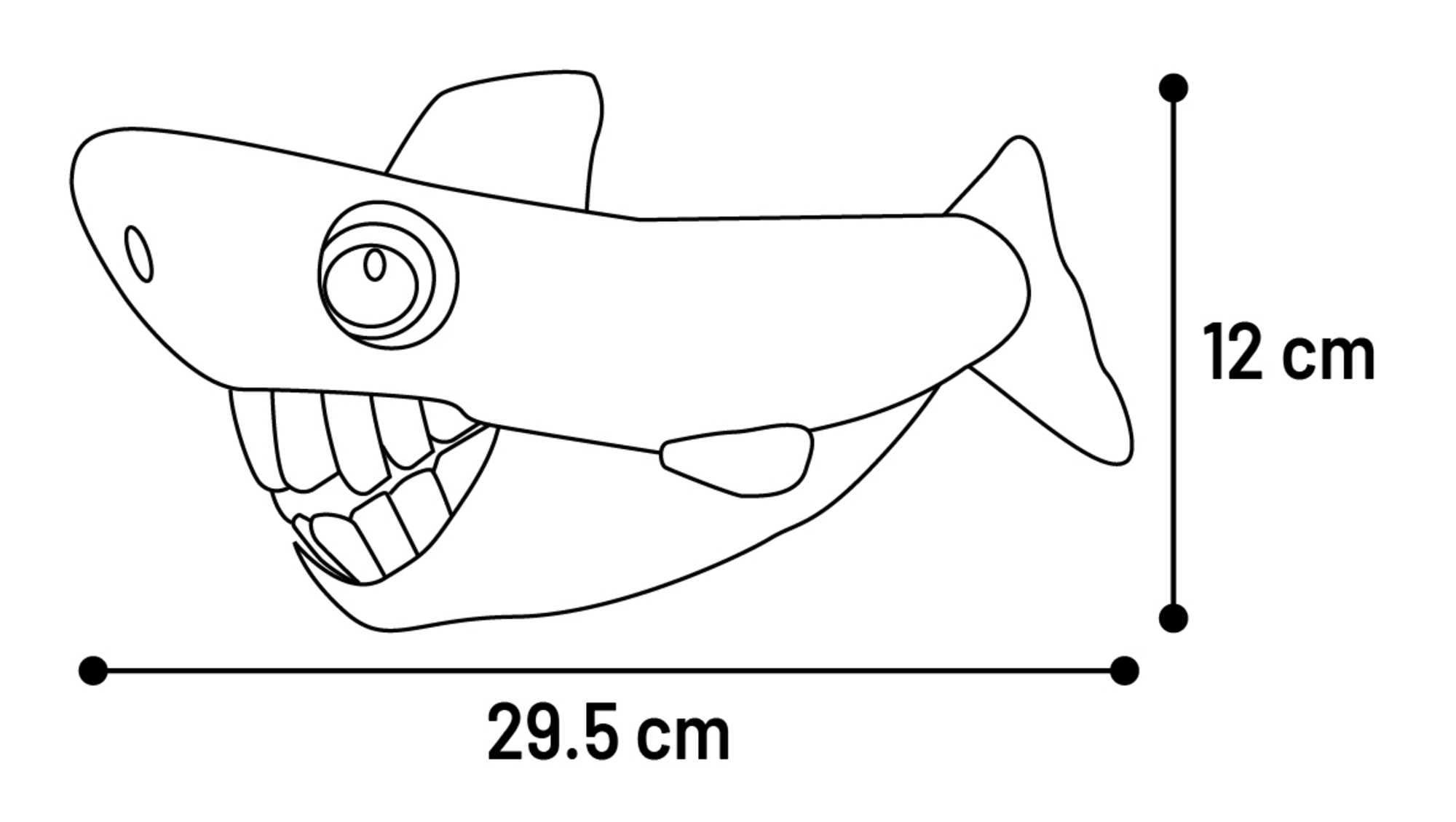 Flamingo Toy Gebla Shark Blue