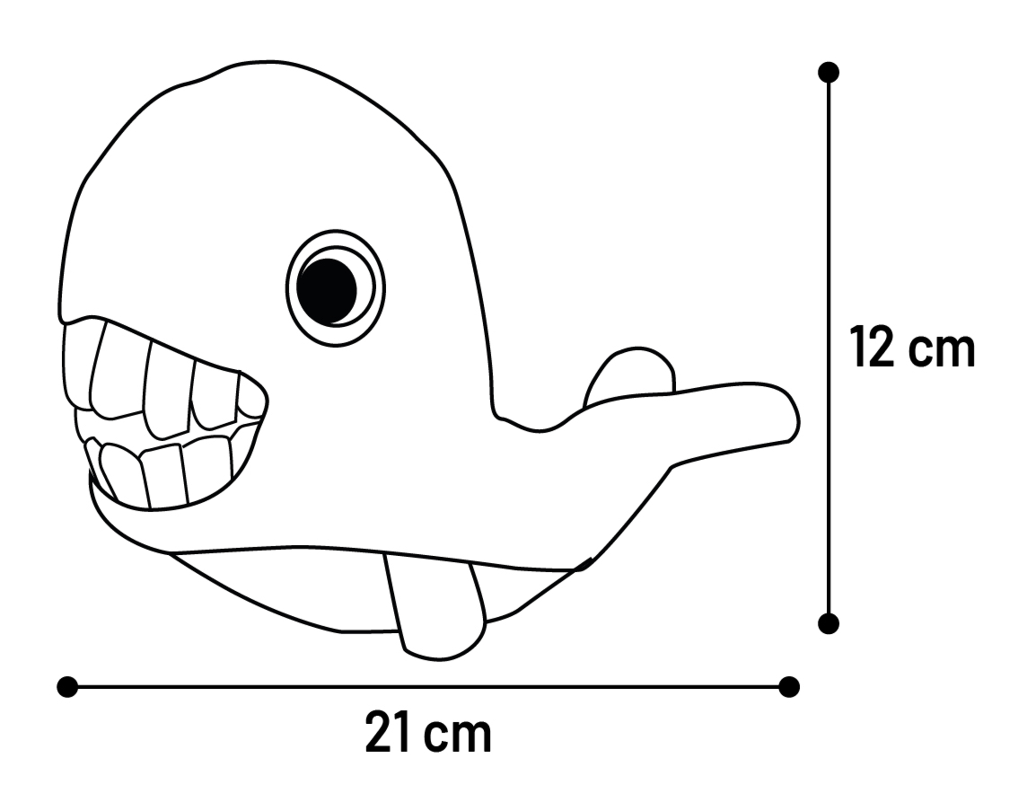 Flamingo Toy Gebla Whale Blue