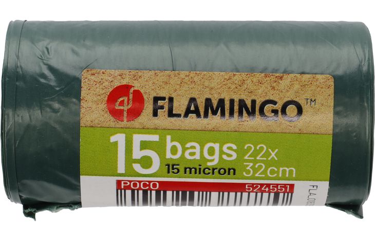 Flamingo Poepzak Gerecycleerd Poco Groen