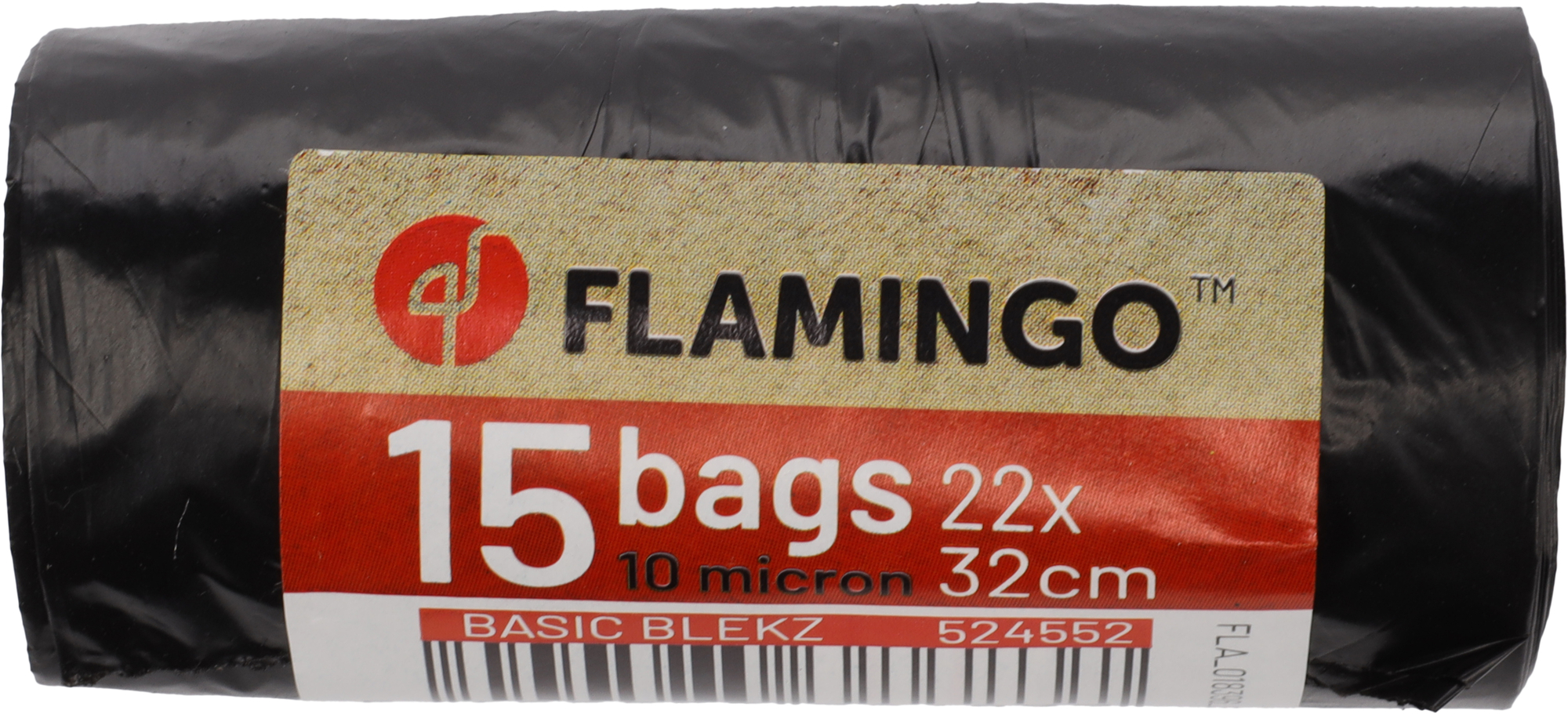 Flamingo Poop bag Basic Blekz Black