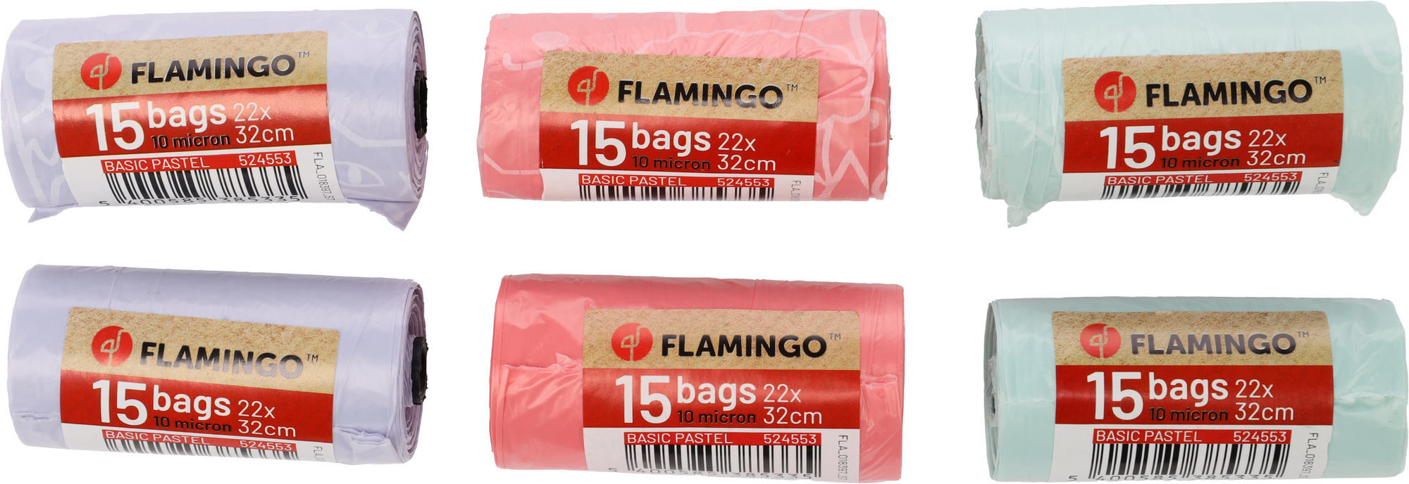 Flamingo Poop bag Basic Pastel Multiple colours