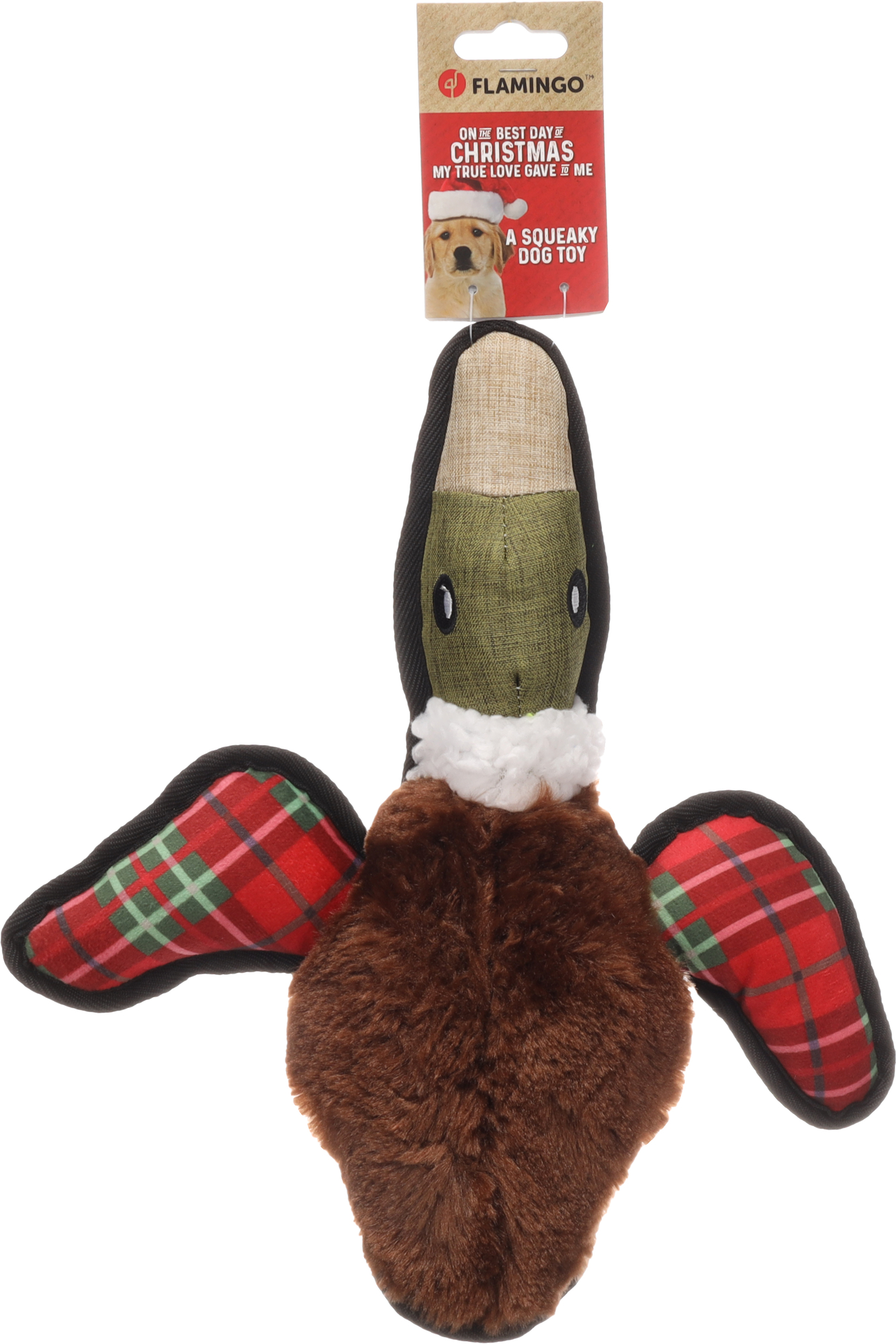 Flamingo Christmas Toy Addyson Duck Brown