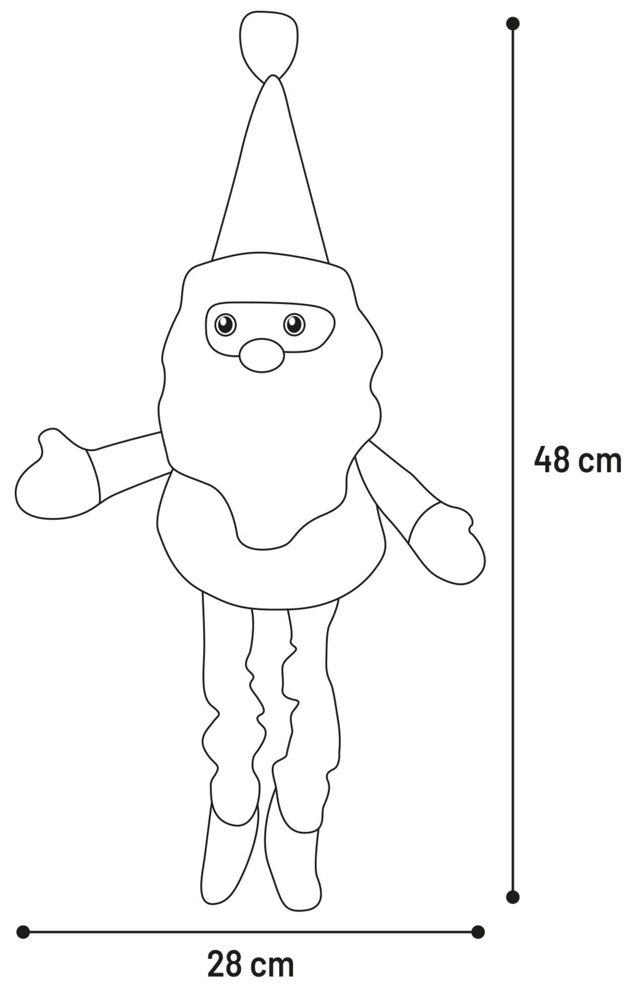 Flamingo Christmas Toy Antonella  Santa Claus Red 