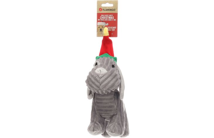 Flamingo Christmas Toy Aviana Dog Grey
