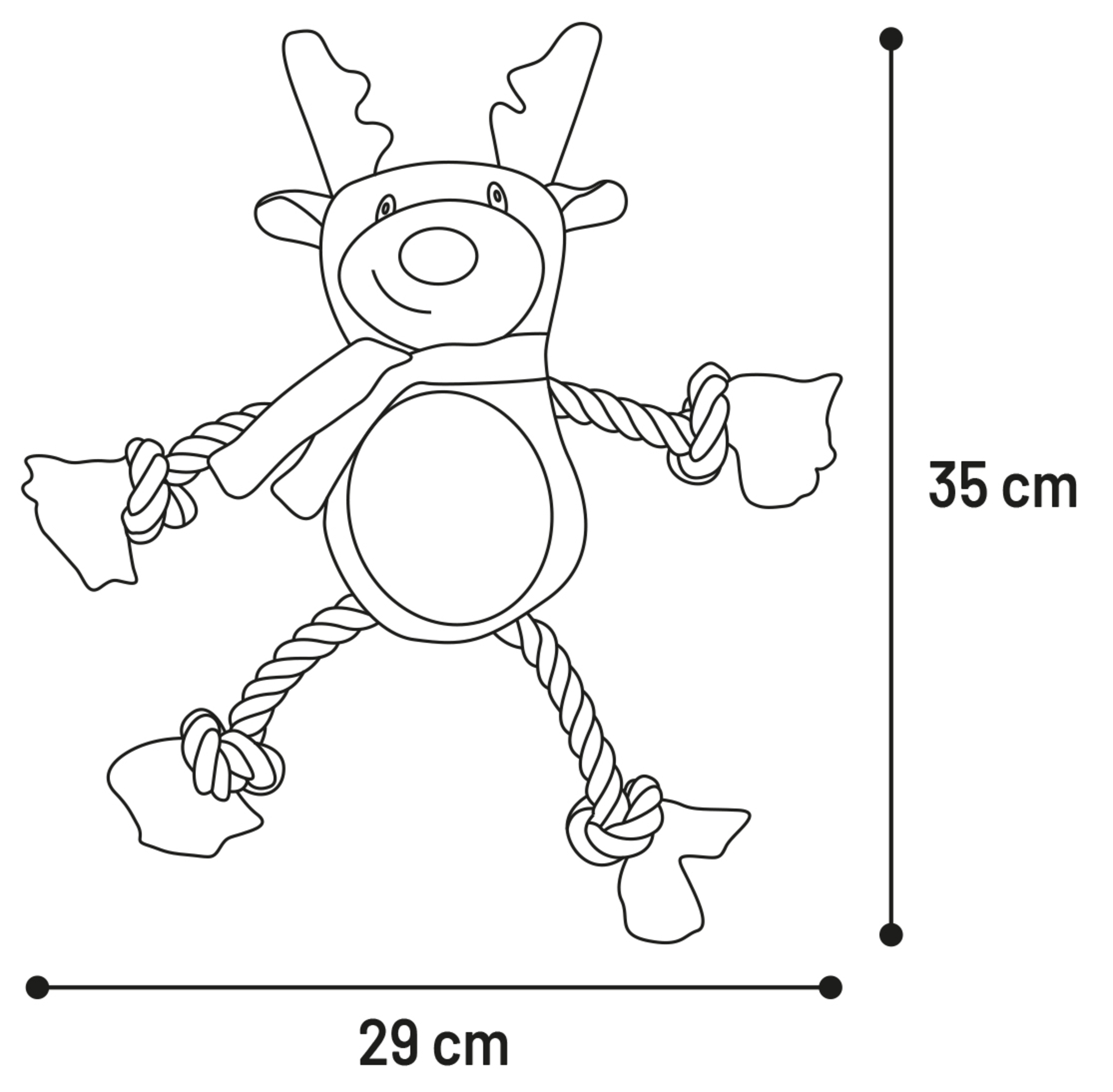 Flamingo Christmas Toy Vicente Reindeer Brown 