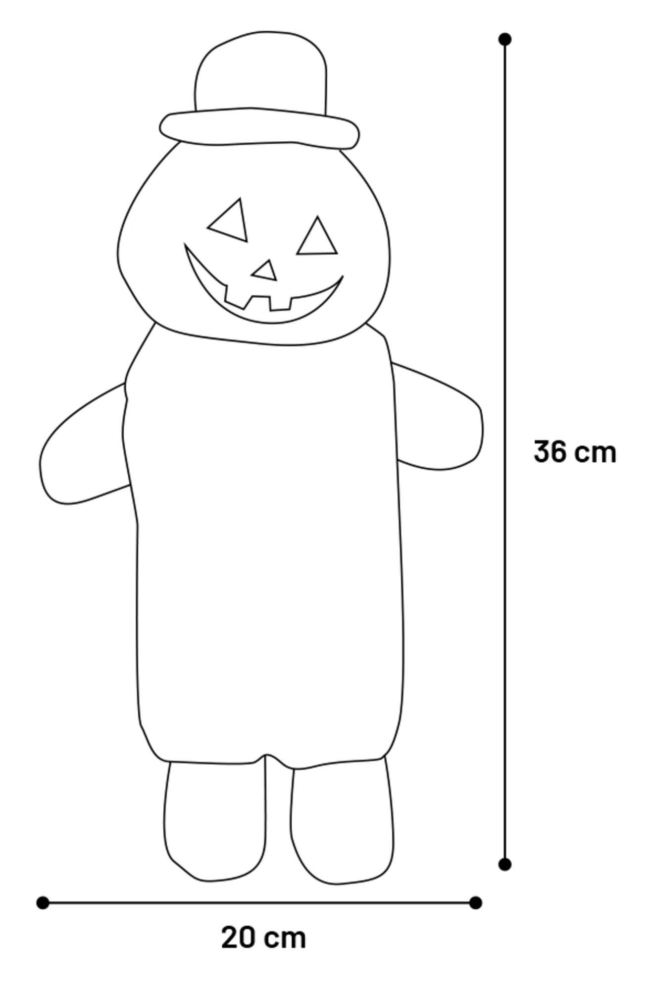 Flamingo Halloween Toy Emerson Little man Orange