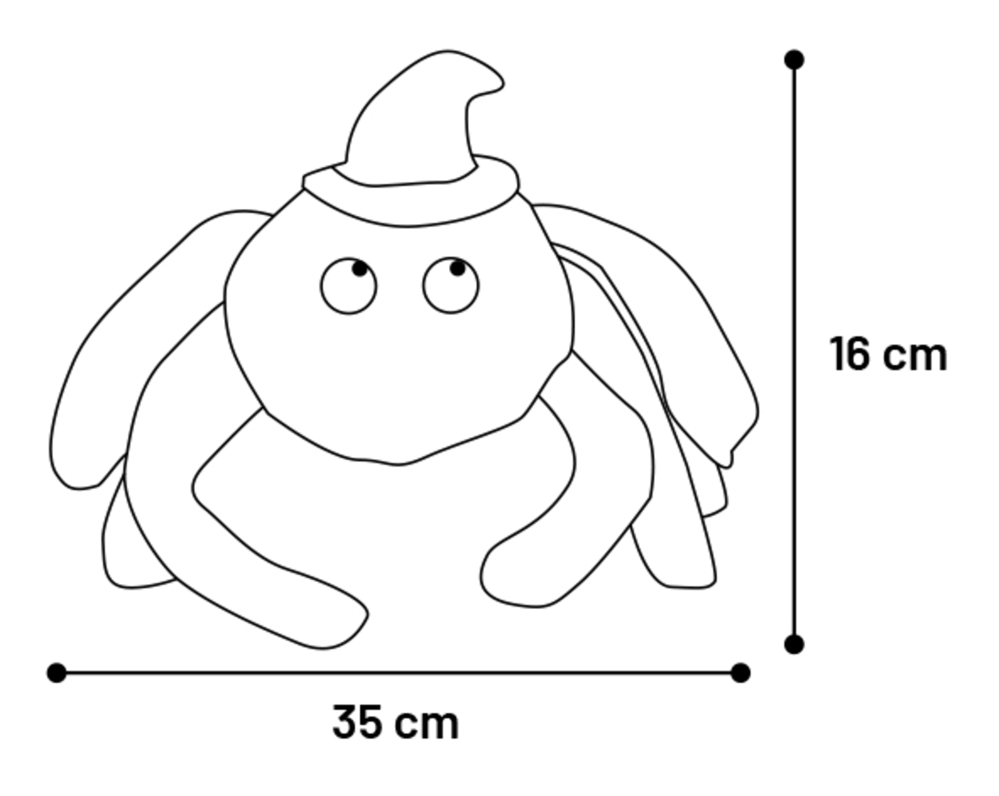 Flamingo Halloween Speelgoed Amina Spin Oranje
