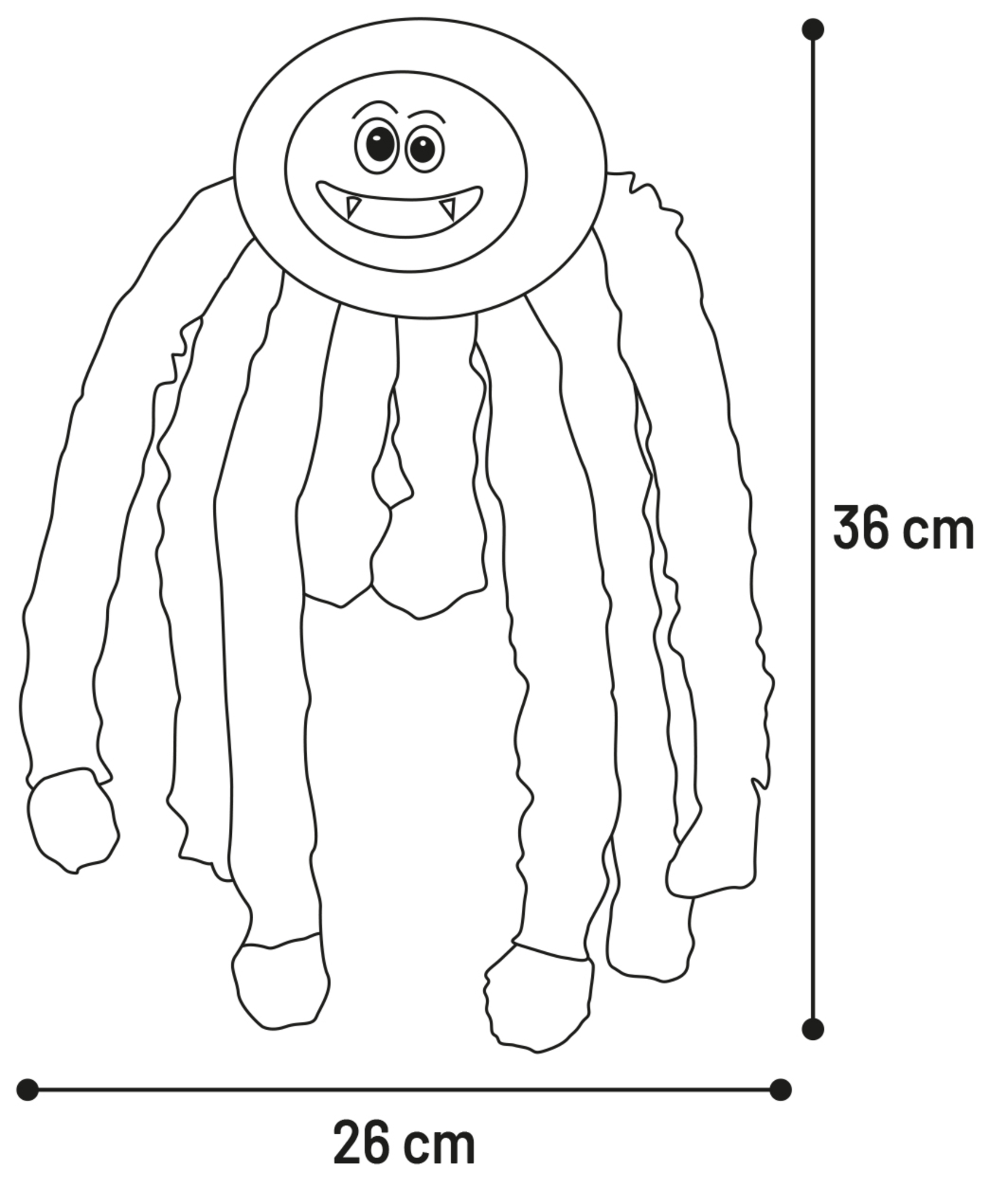 Flamingo Halloween Toy Aliza Spider Black