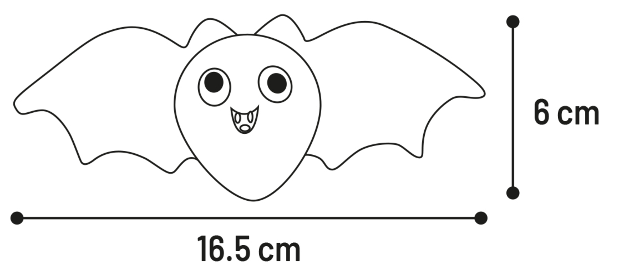 Flamingo Halloween Toy Blaine Bat Multiple colours 