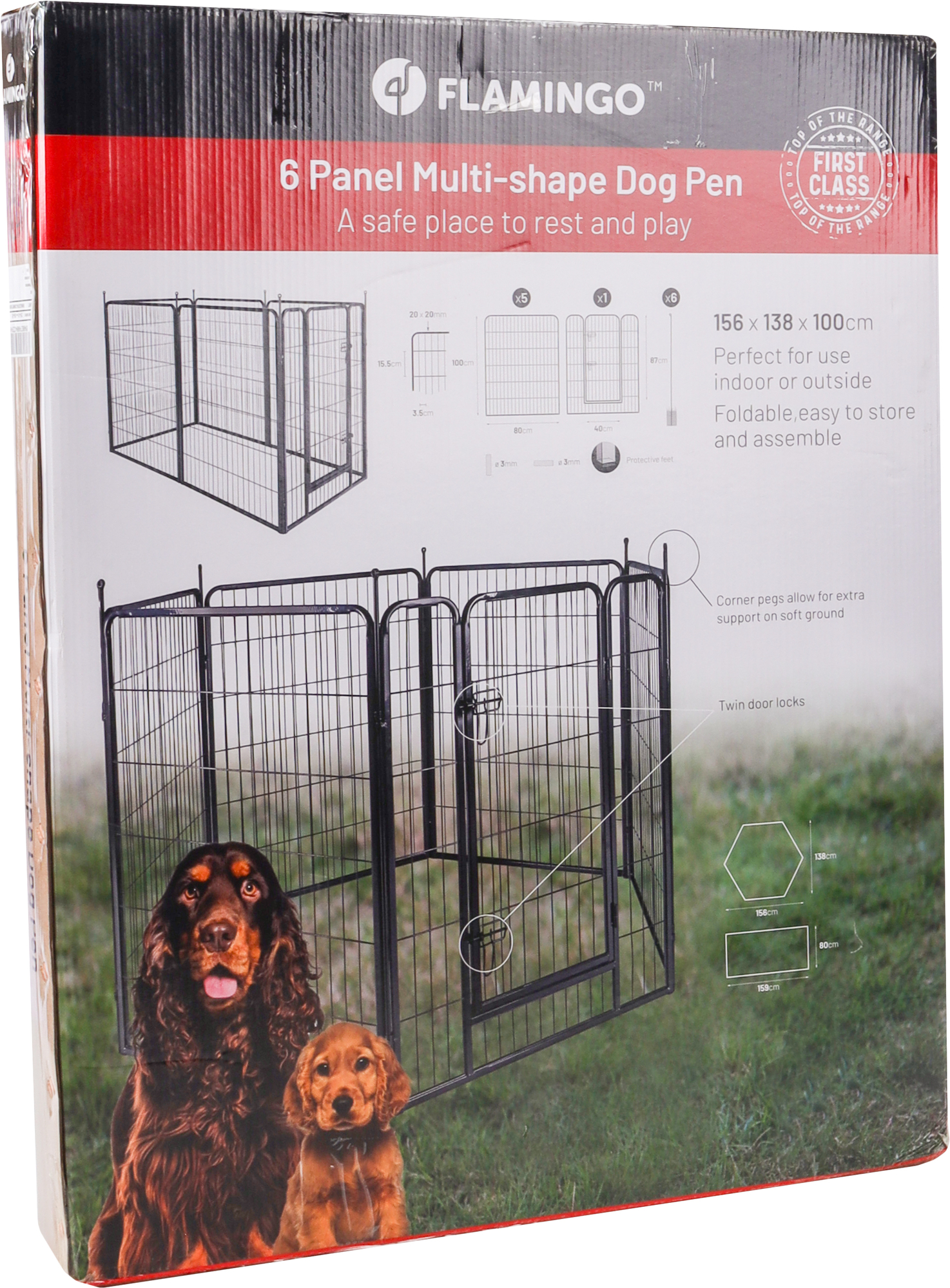 Kennel Zecta Black | 524577 | Flamingo Pet Products