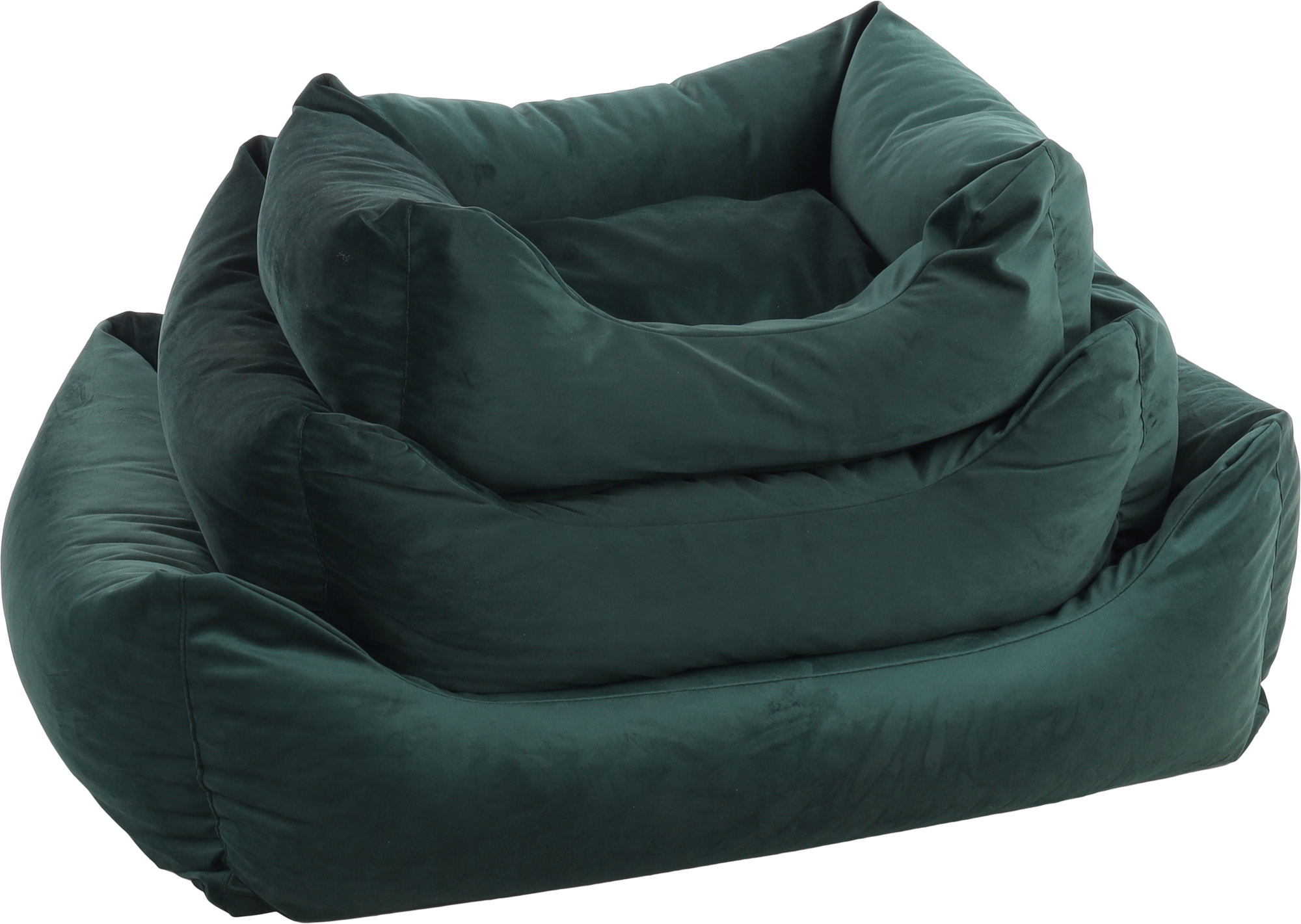 Flamingo Basket Elena Rectangle Green