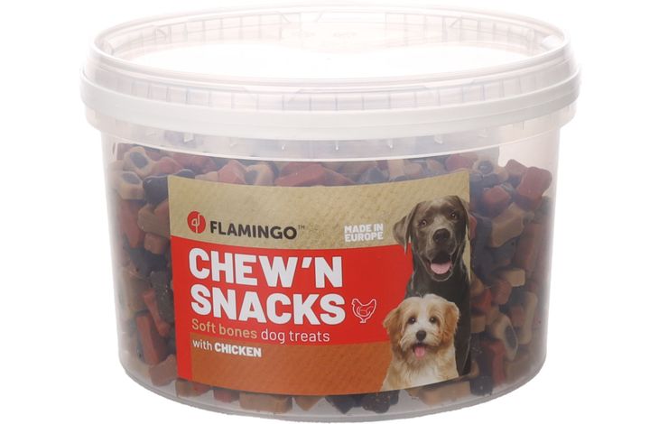 Flamingo Chew'n Snack Botjes met kip & Lam & vis 