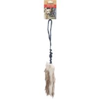 Flamingo Speelgoed Fauxtra Chaser Bungee Lange pluche Wit