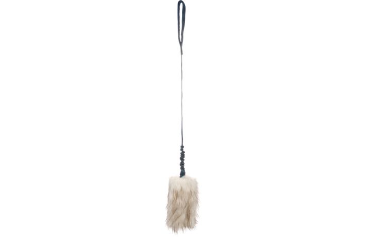 Flamingo Speelgoed Fauxtra Chaser Bungee Lange pluche Wit