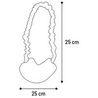 Flamingo Speelgoed Fauxtra Ring Bungee Lange pluche Wit