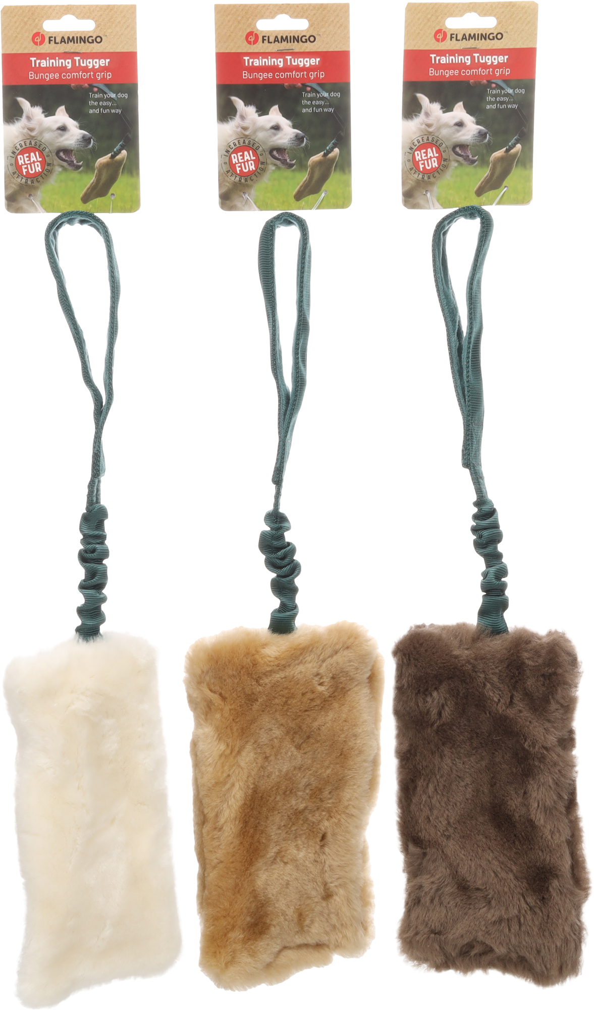 Flamingo Toy Furtra Chaser Bungee Sheepskin Multiple colours