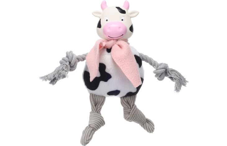 Flamingo Toy sjalo Cow with rope White