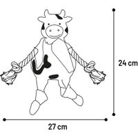 Flamingo Toy sjalo Cow with rope White
